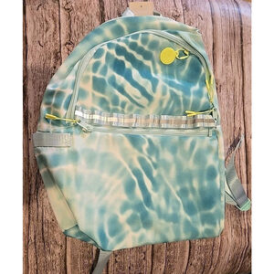Ecotech 17" Riley Backpack 100% Recyclable with Padded Pocket - Aqua Ripple(221)
